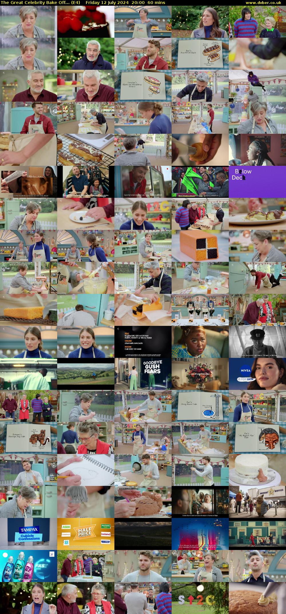 The Great Celebrity Bake Off... (E4) Friday 12 July 2024 20:00 - 21:00