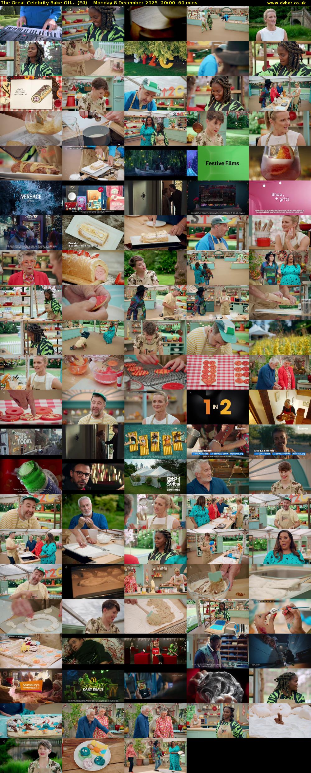 The Great Celebrity Bake Off... (E4) Monday 8 December 2025 20:00 - 21:00
