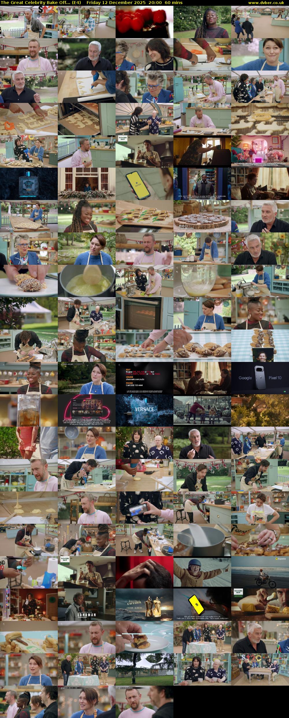 The Great Celebrity Bake Off... (E4) Friday 12 December 2025 20:00 - 21:00