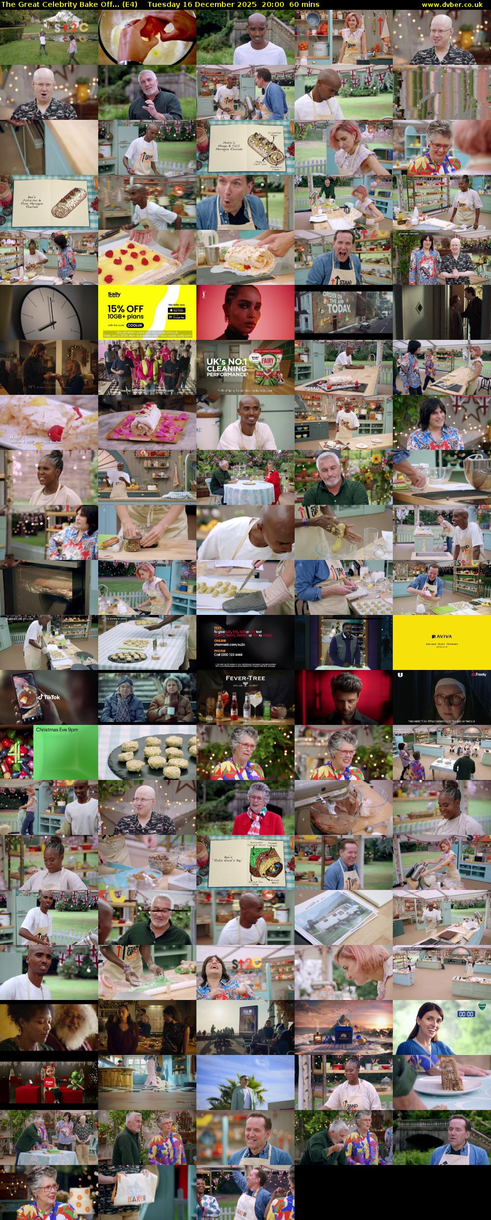 The Great Celebrity Bake Off... (E4) Tuesday 16 December 2025 20:00 - 21:00