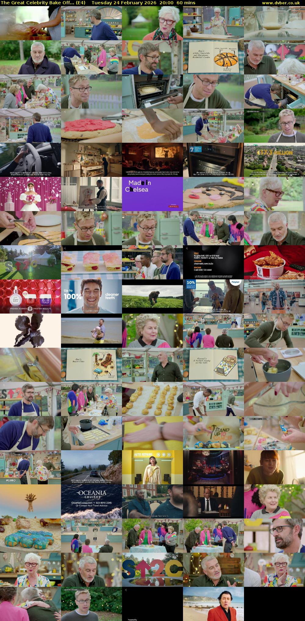 The Great Celebrity Bake Off... (E4) Tuesday 24 February 2026 20:00 - 21:00