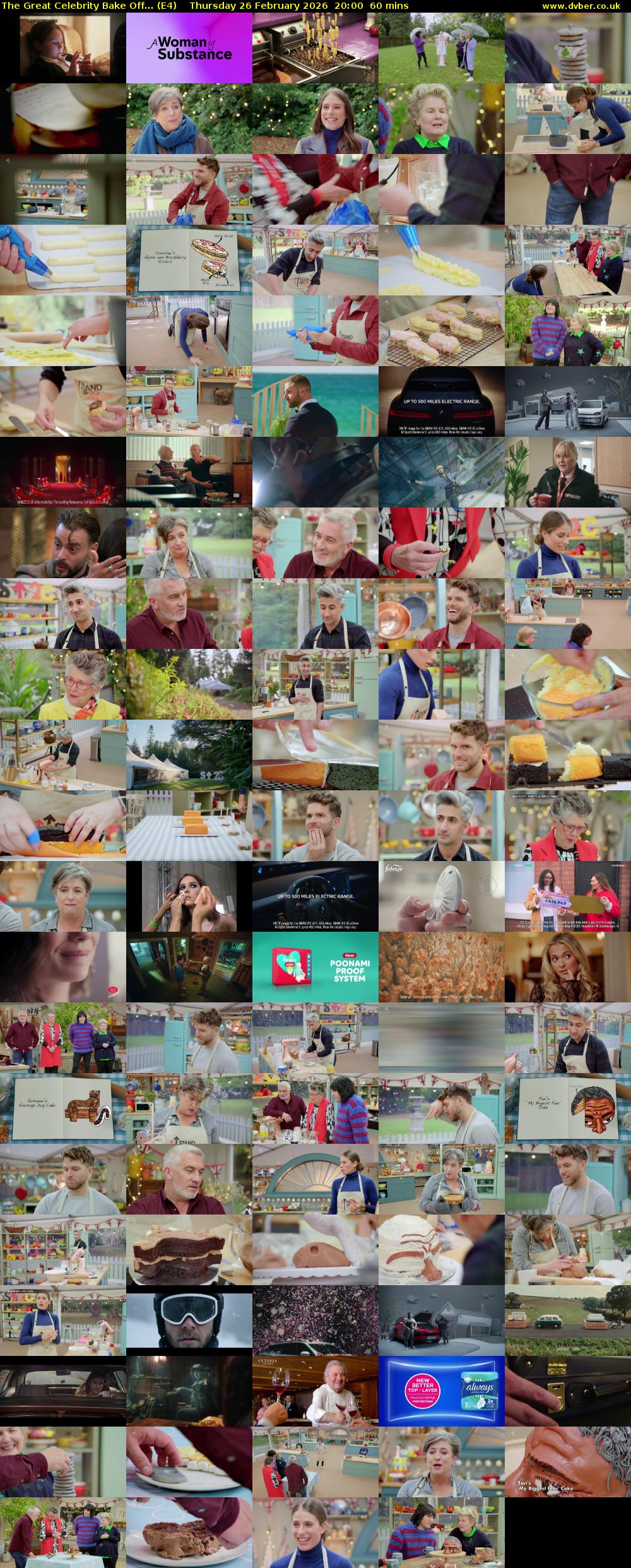 The Great Celebrity Bake Off... (E4) Thursday 26 February 2026 20:00 - 21:00