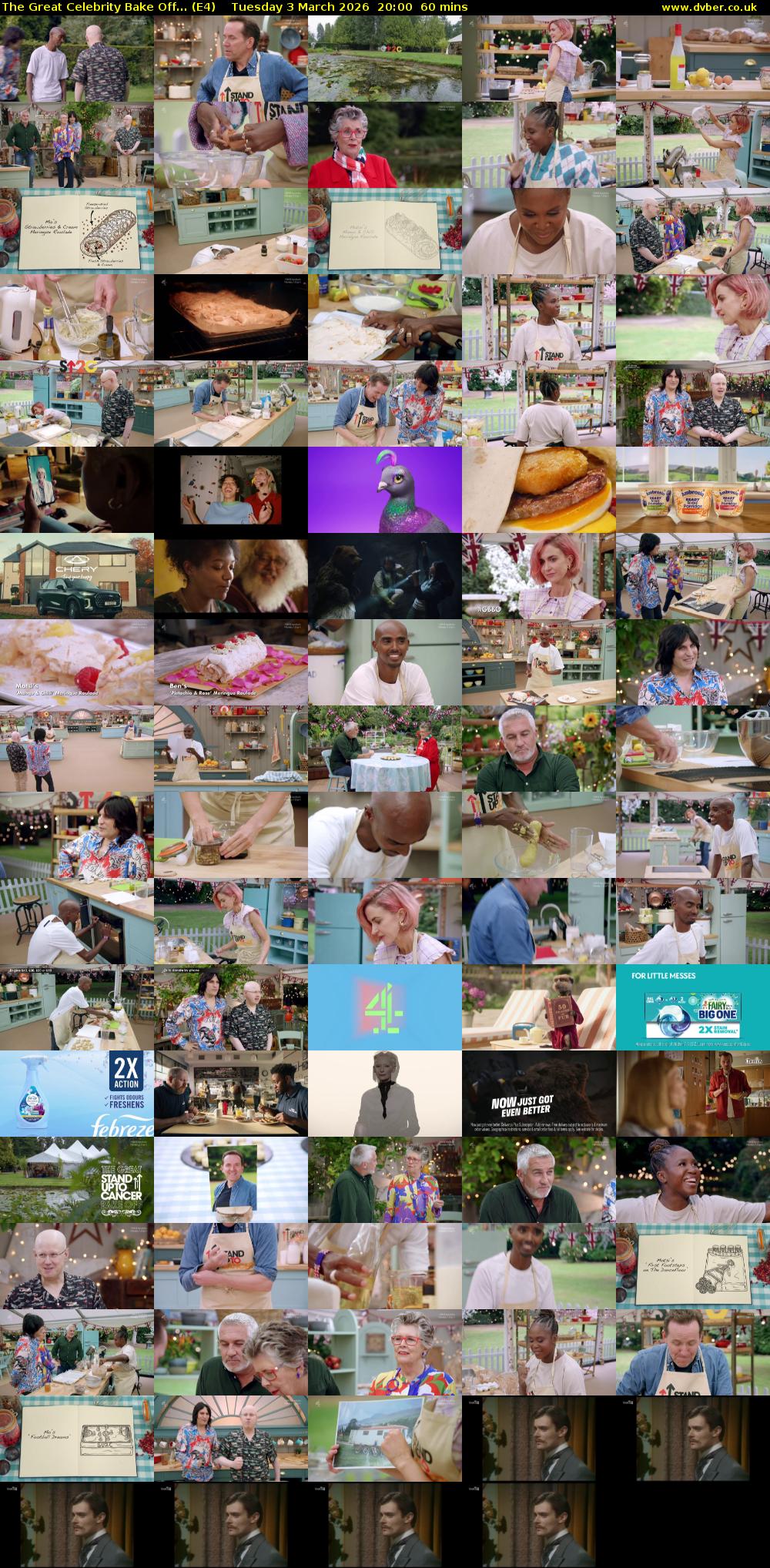 The Great Celebrity Bake Off... (E4) Tuesday 3 March 2026 20:00 - 21:00