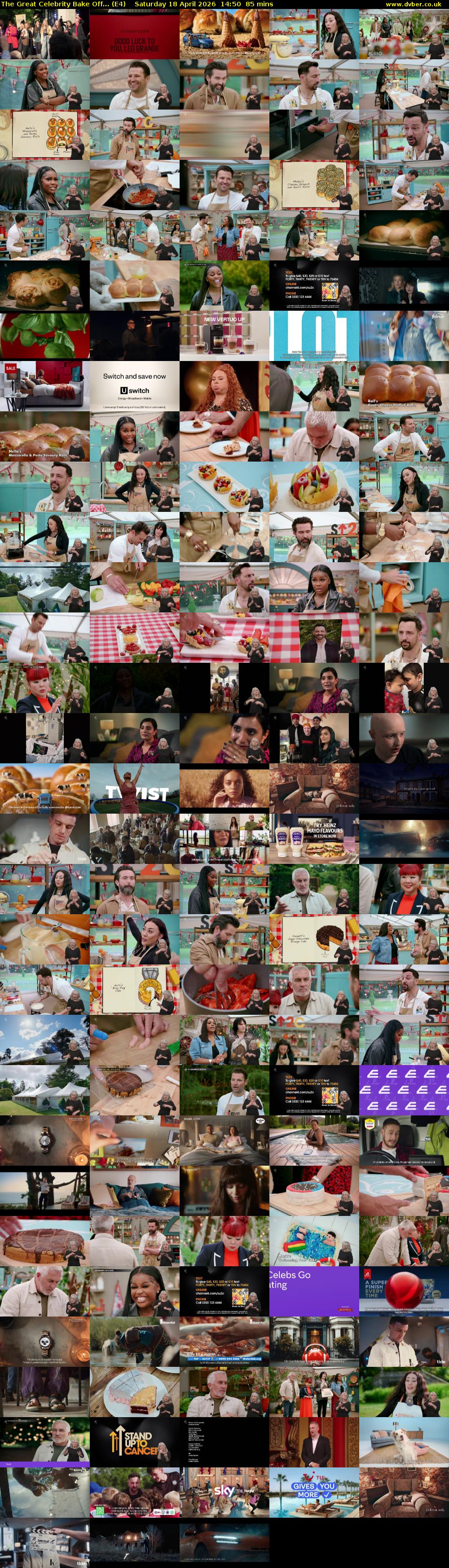The Great Celebrity Bake Off... (E4) Saturday 18 April 2026 14:50 - 16:15