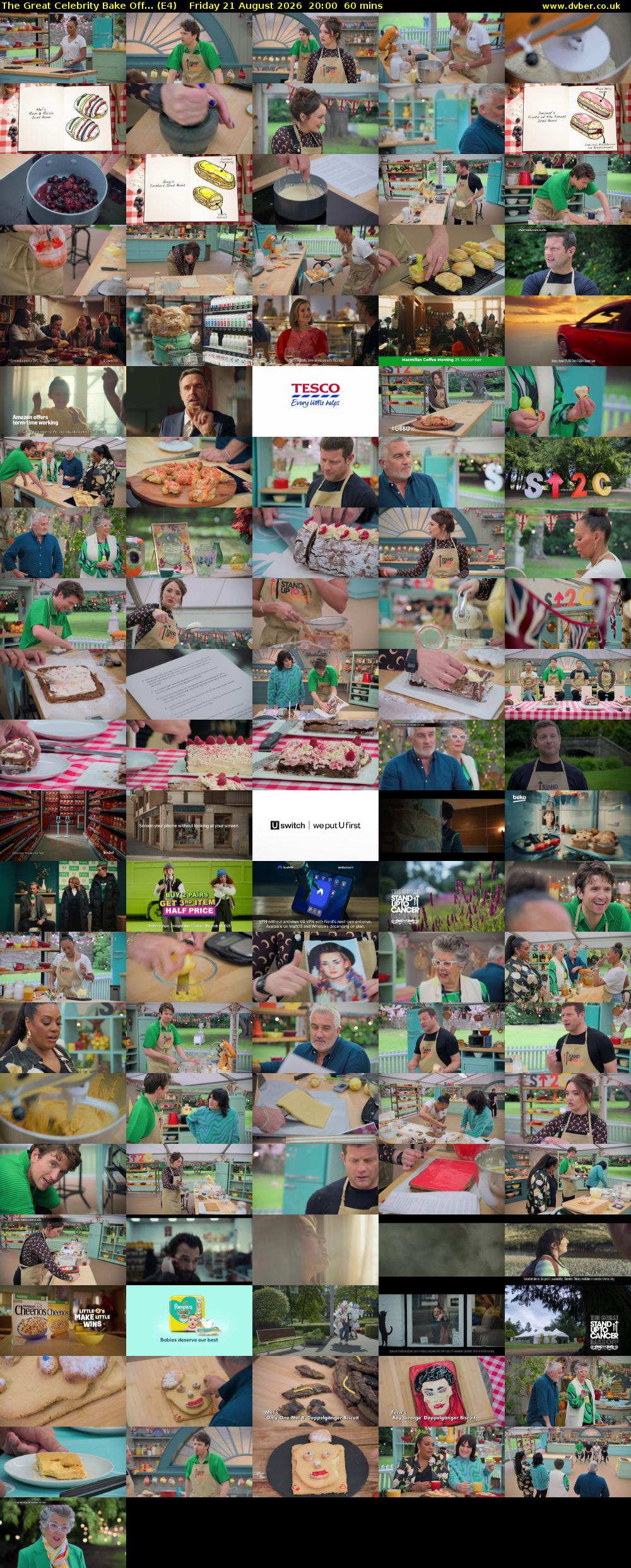 The Great Celebrity Bake Off... (E4) Friday 21 August 2026 20:00 - 21:00