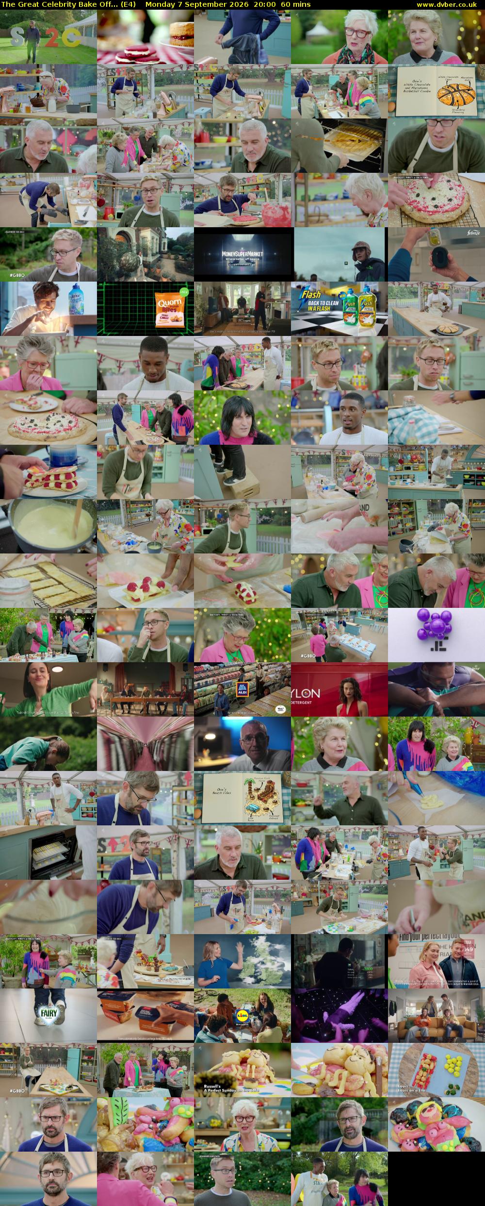 The Great Celebrity Bake Off... (E4) Monday 7 September 2026 20:00 - 21:00
