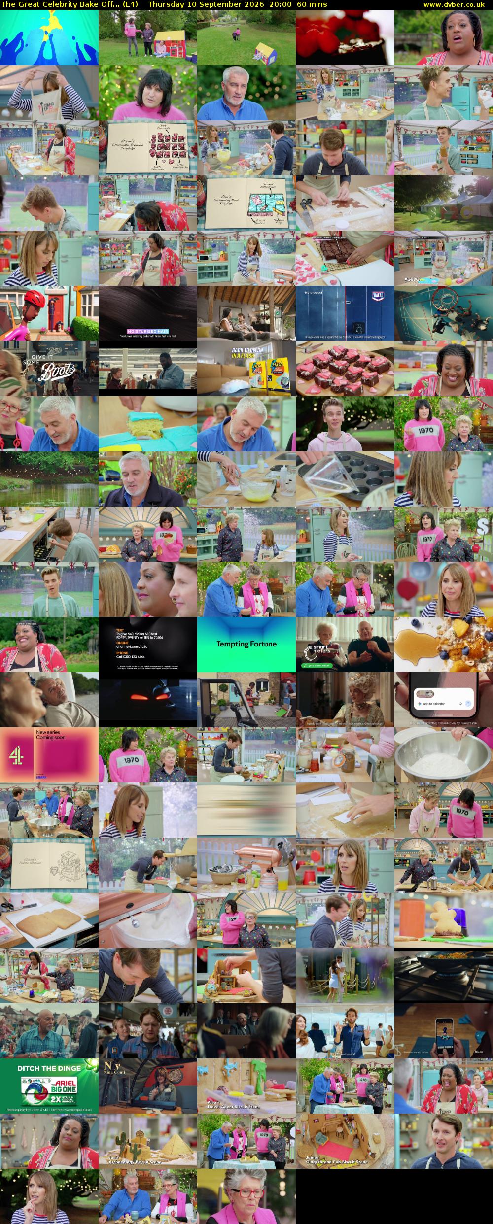 The Great Celebrity Bake Off... (E4) Thursday 10 September 2026 20:00 - 21:00
