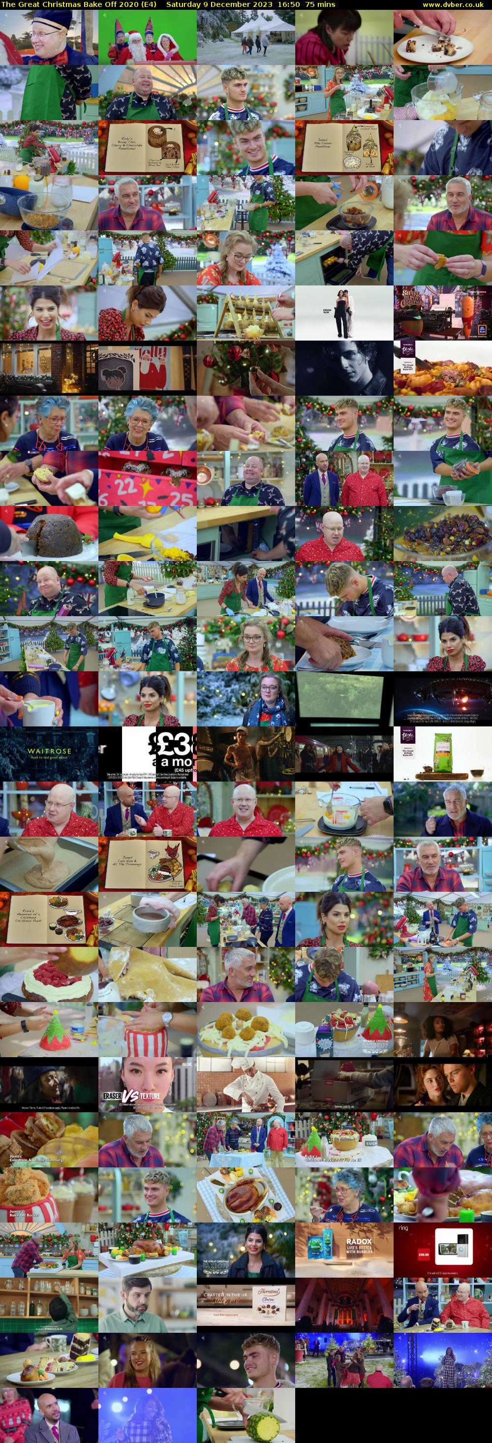 The Great Christmas Bake Off 2020 (E4) Saturday 9 December 2023 16:50 - 18:05