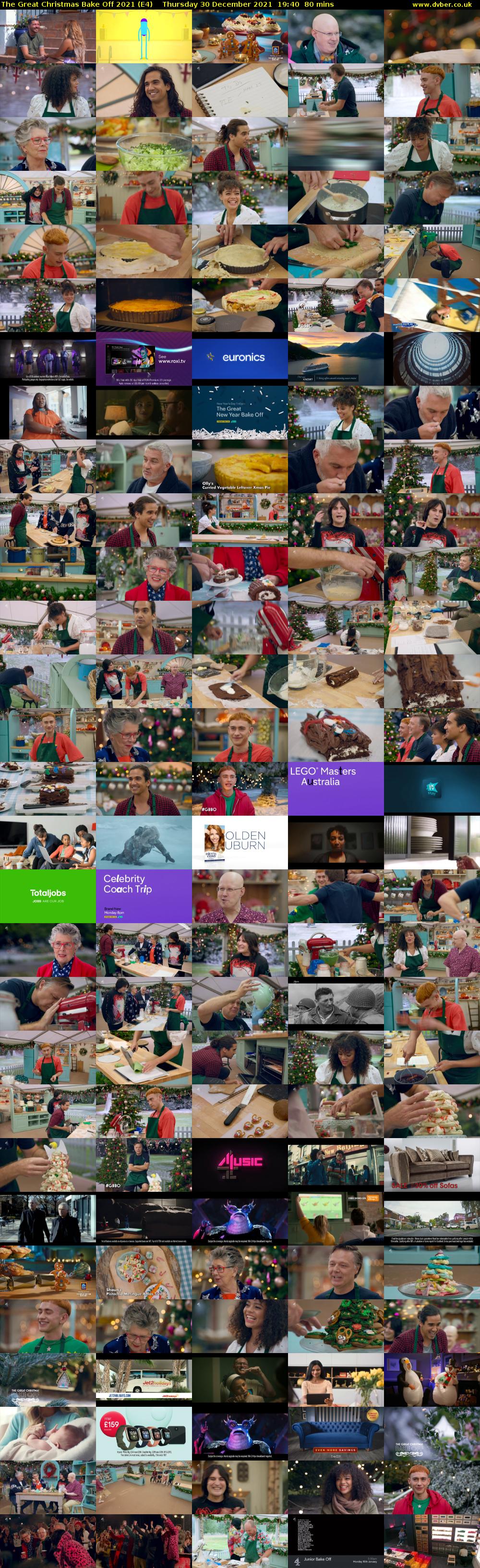 The Great Christmas Bake Off 2021 (E4) Thursday 30 December 2021 19:40 - 21:00