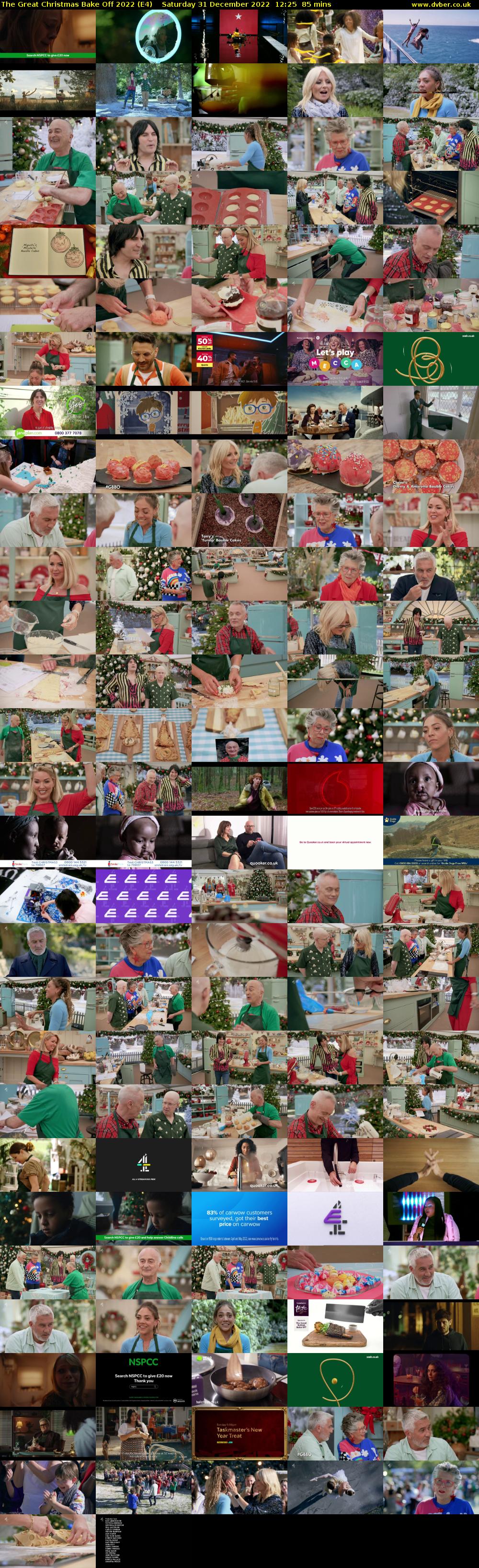 The Great Christmas Bake Off 2022 (E4) Saturday 31 December 2022 12:25 - 13:50