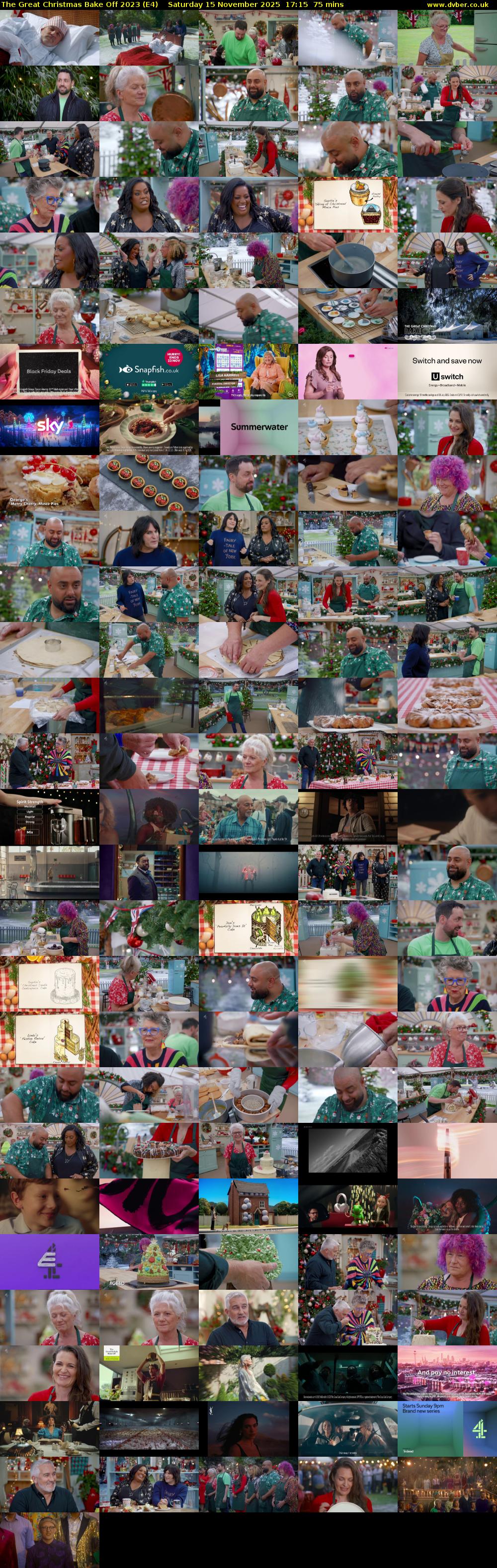 The Great Christmas Bake Off 2023 (E4) Saturday 15 November 2025 17:15 - 18:30