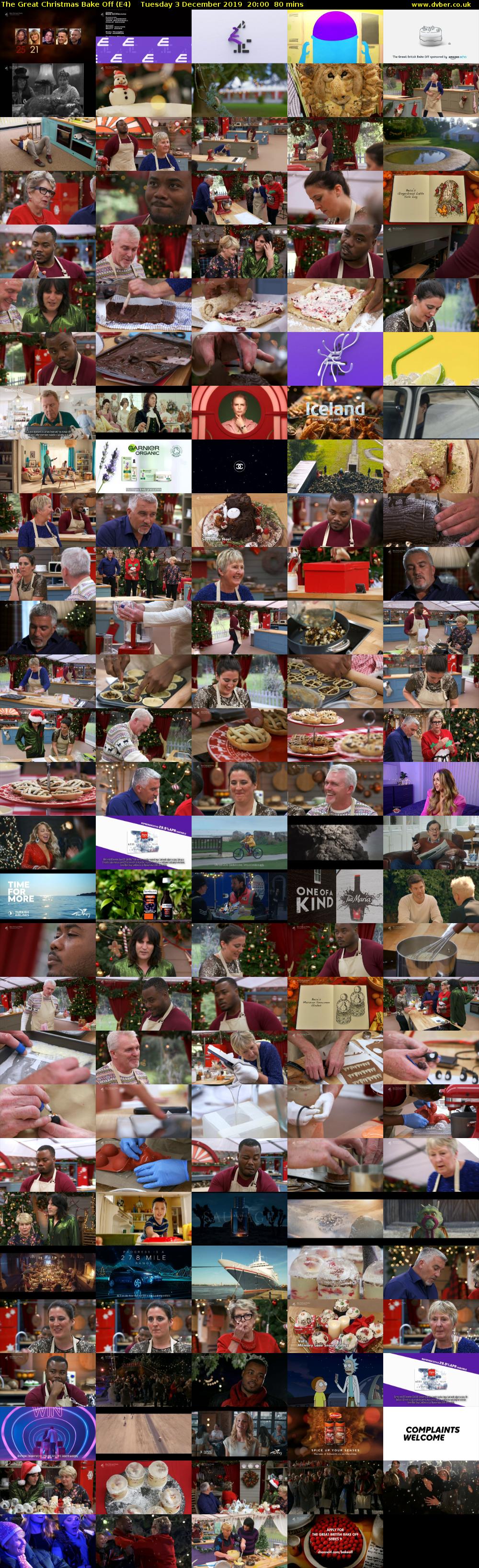 The Great Christmas Bake Off (E4) Tuesday 3 December 2019 20:00 - 21:20