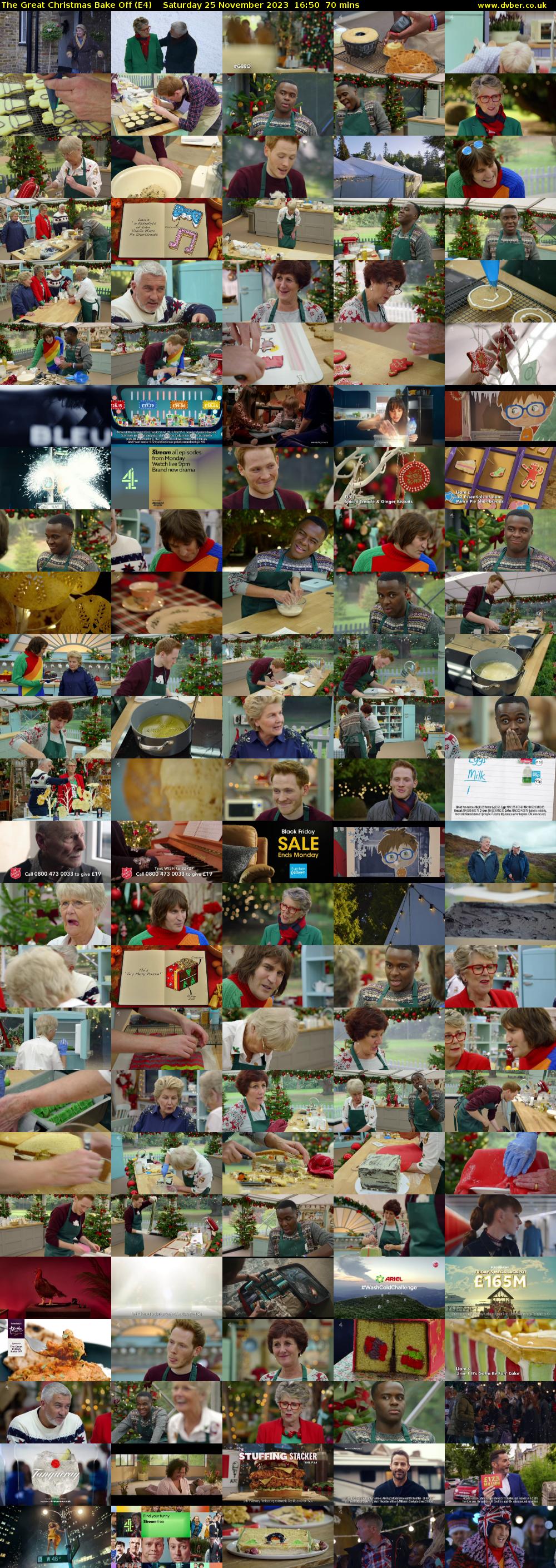 The Great Christmas Bake Off (E4) Saturday 25 November 2023 16:50 - 18:00