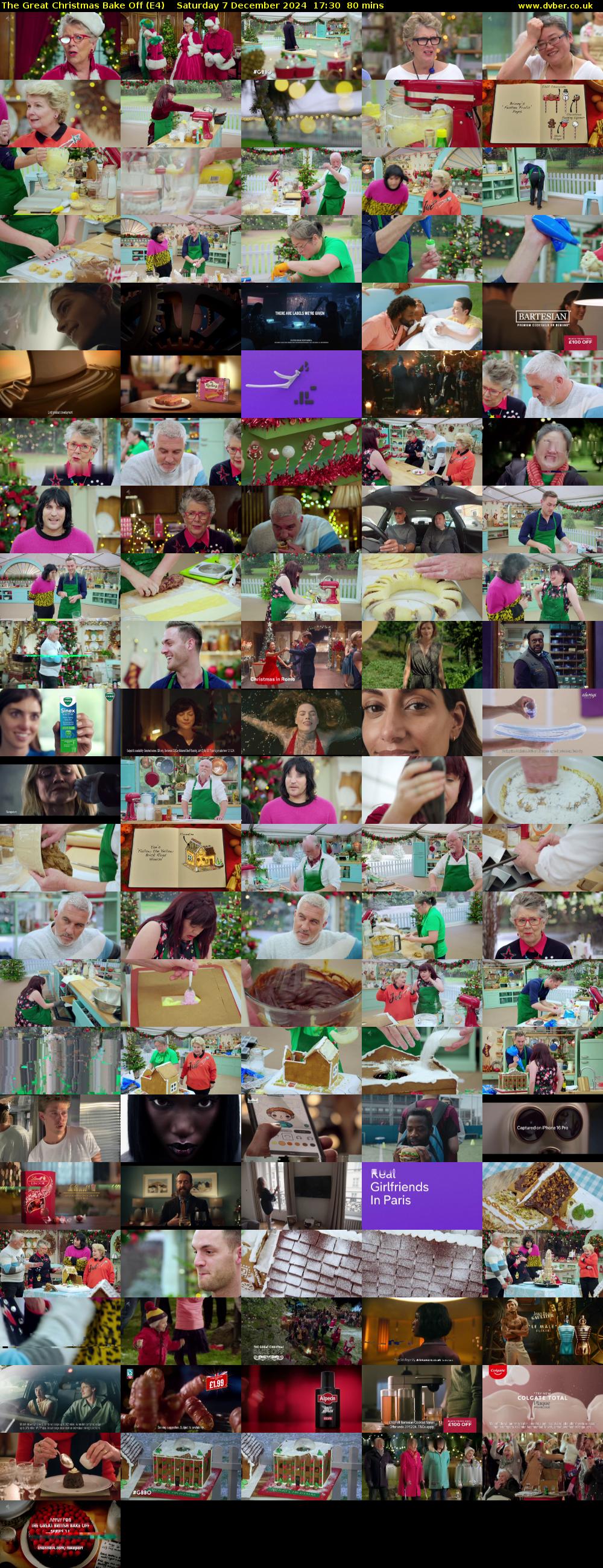 The Great Christmas Bake Off (E4) Saturday 7 December 2024 17:30 - 18:50