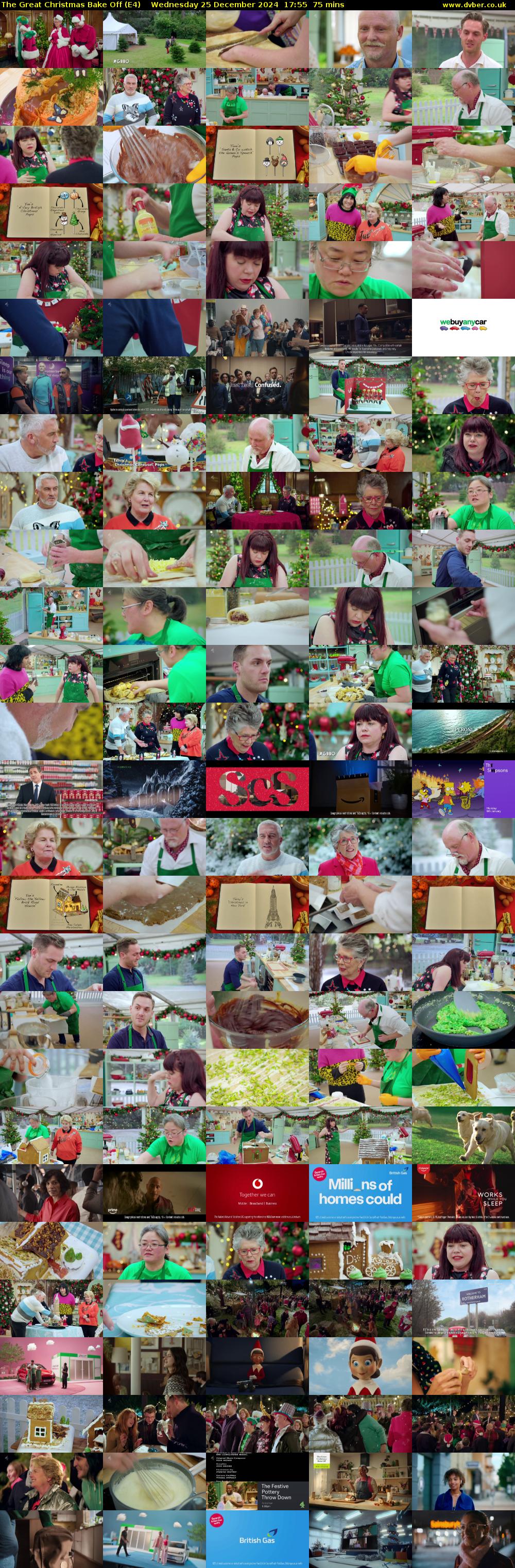 The Great Christmas Bake Off (E4) Wednesday 25 December 2024 17:55 - 19:10