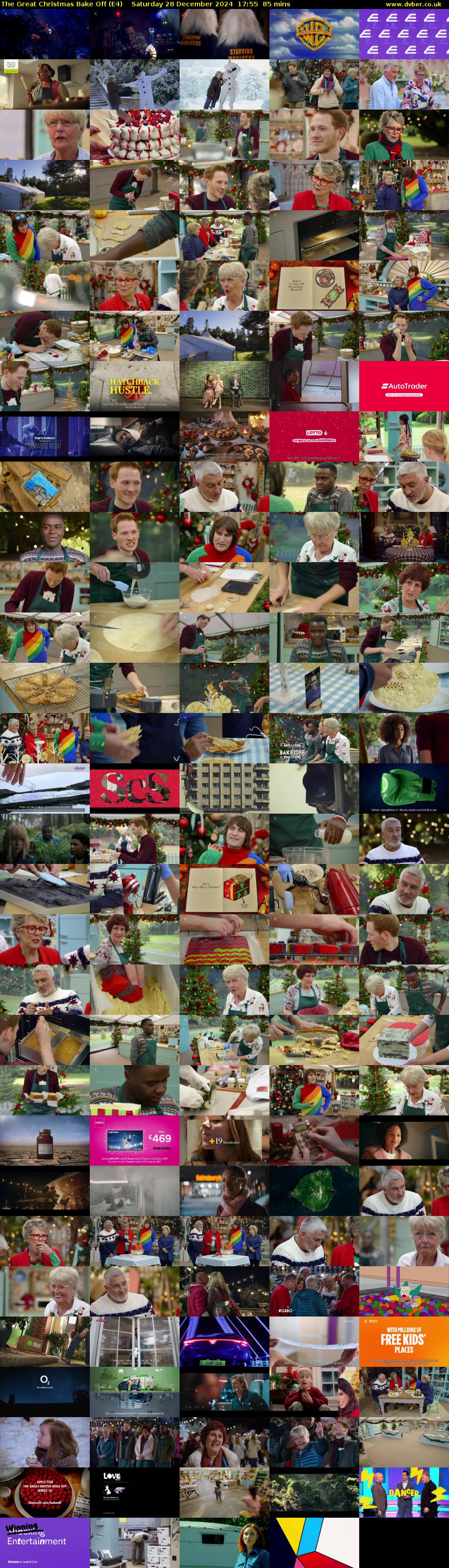 The Great Christmas Bake Off (E4) Saturday 28 December 2024 17:55 - 19:20