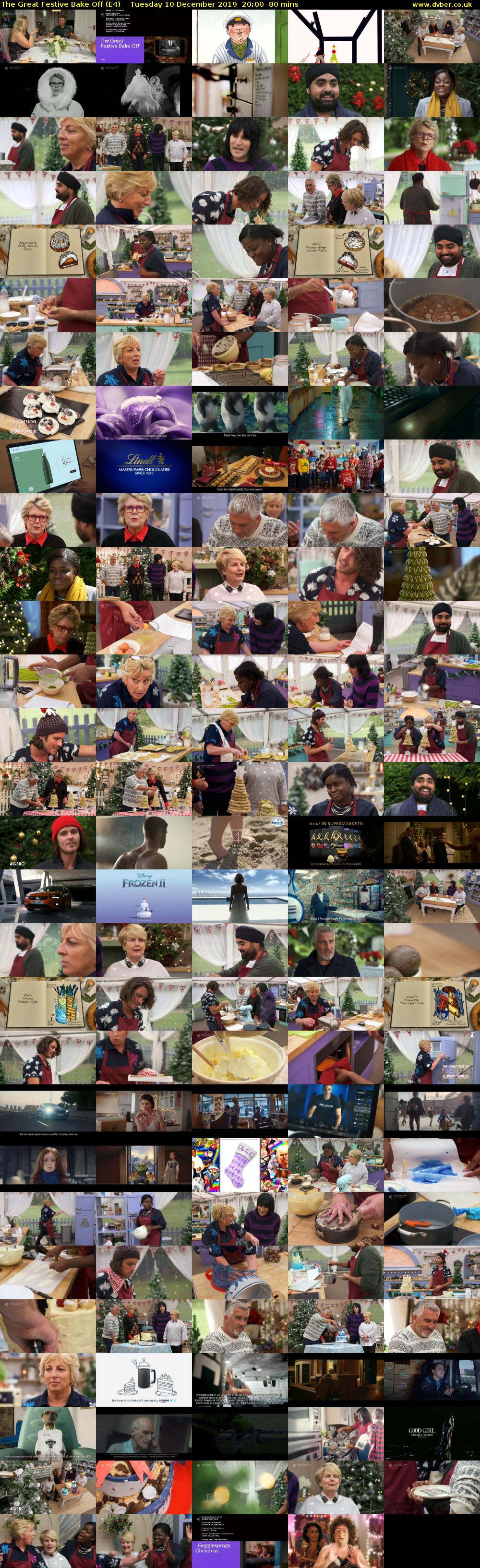 The Great Festive Bake Off (E4) Tuesday 10 December 2019 20:00 - 21:20