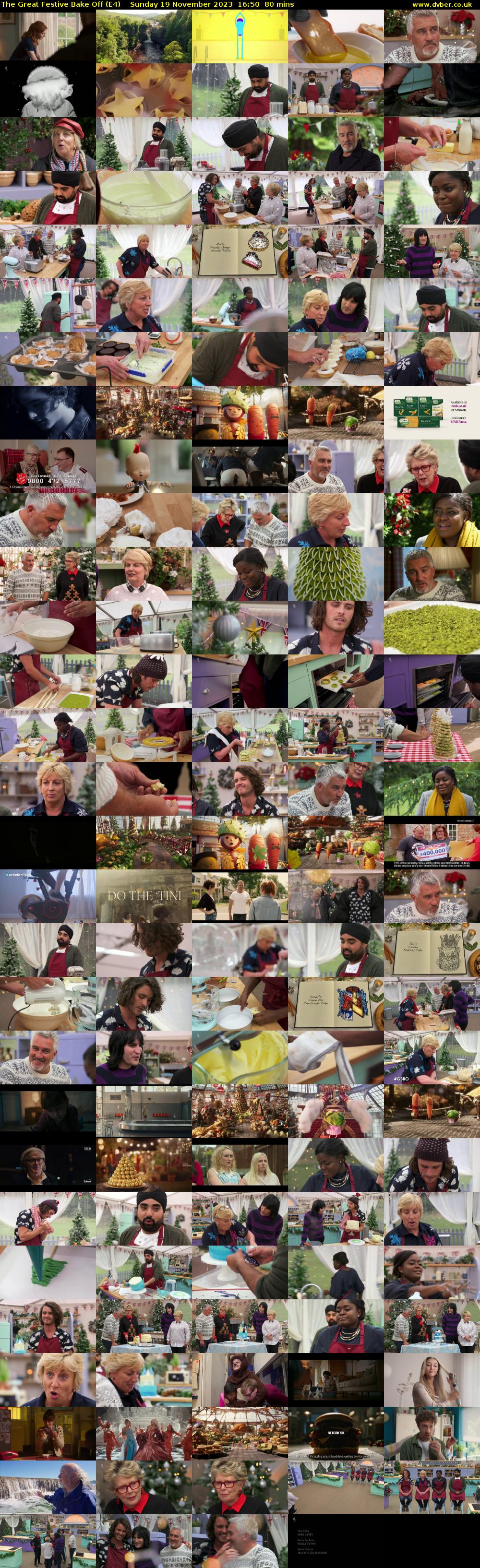 The Great Festive Bake Off (E4) Sunday 19 November 2023 16:50 - 18:10