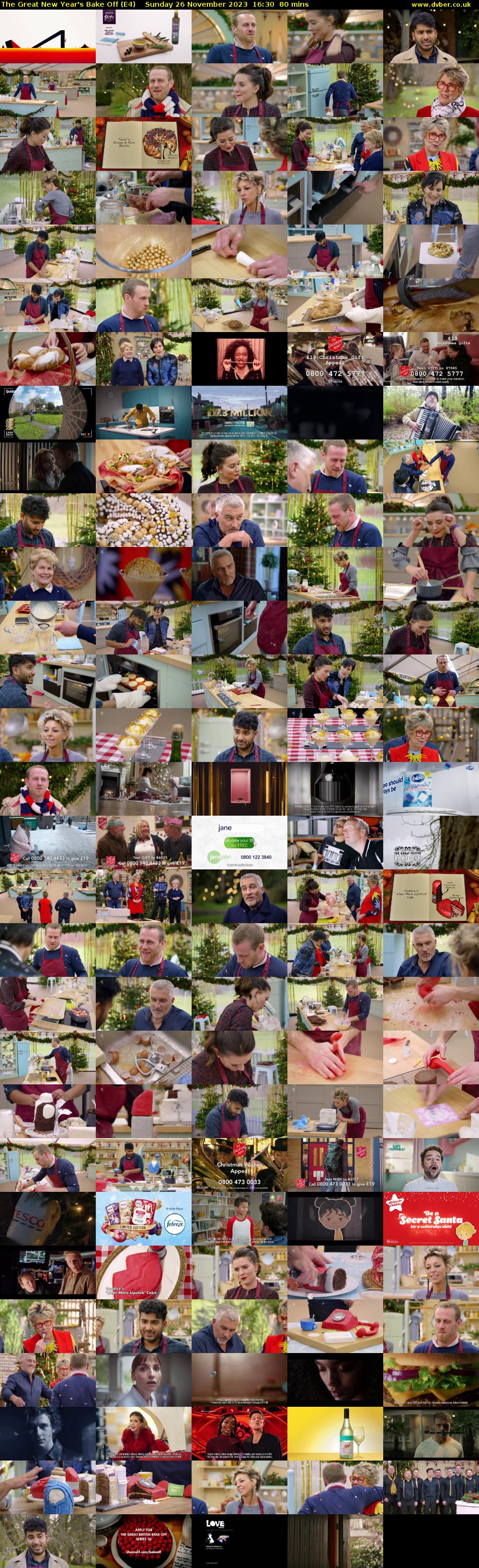 The Great New Year's Bake Off (E4) Sunday 26 November 2023 16:30 - 17:50