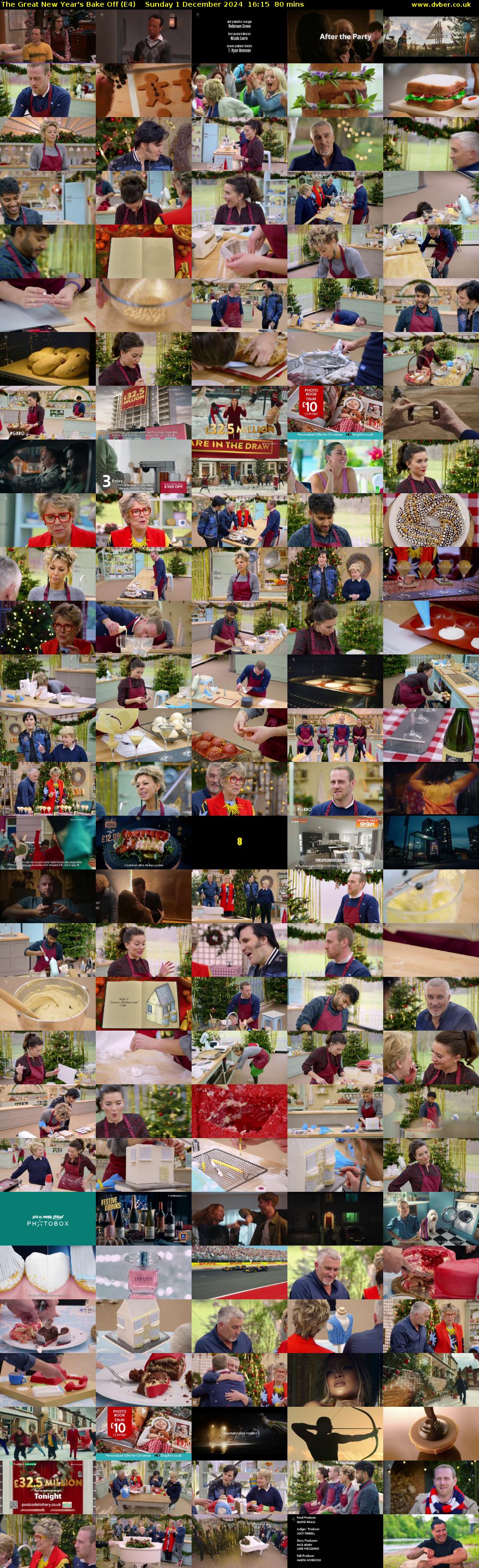 The Great New Year's Bake Off (E4) Sunday 1 December 2024 16:15 - 17:35