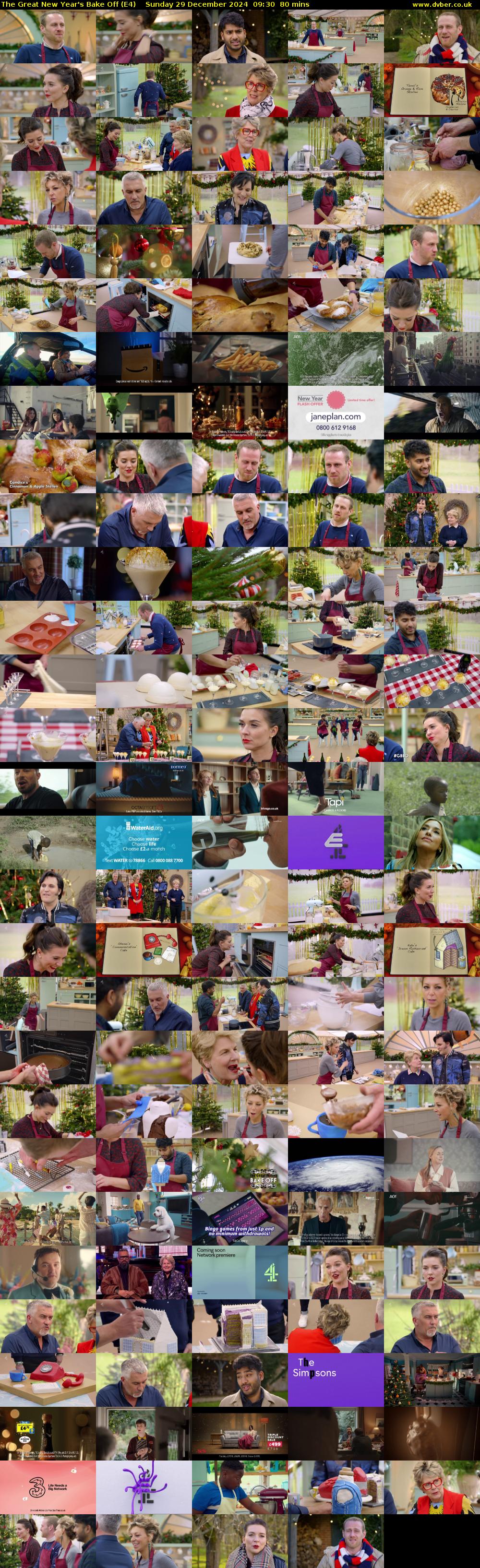 The Great New Year's Bake Off (E4) Sunday 29 December 2024 09:30 - 10:50