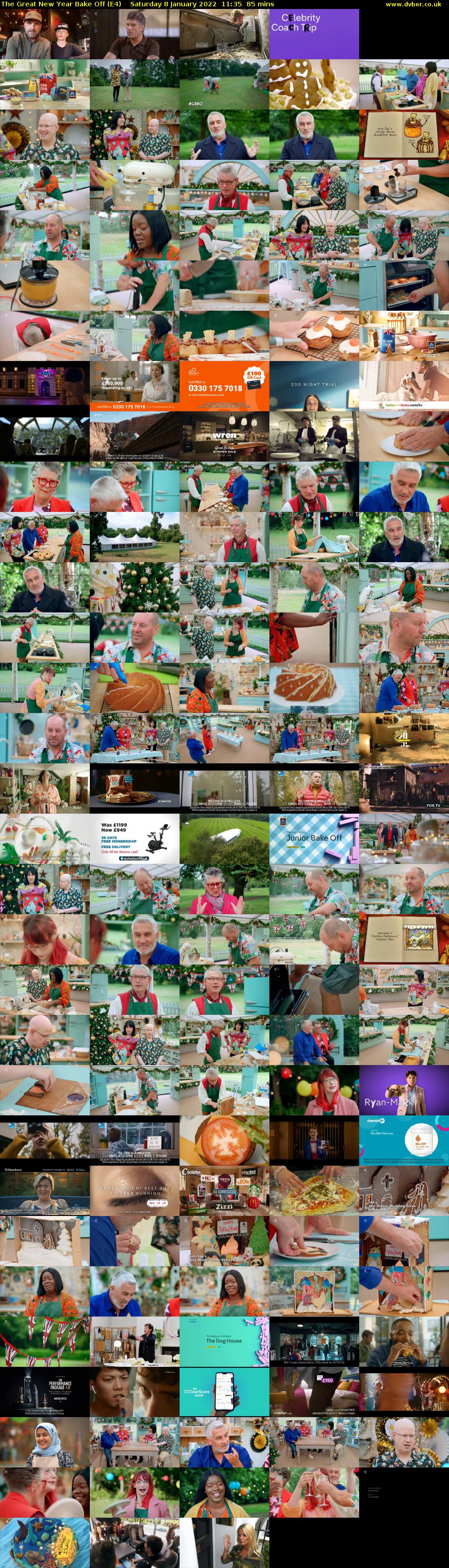 The Great New Year Bake Off (E4) Saturday 8 January 2022 11:35 - 13:00