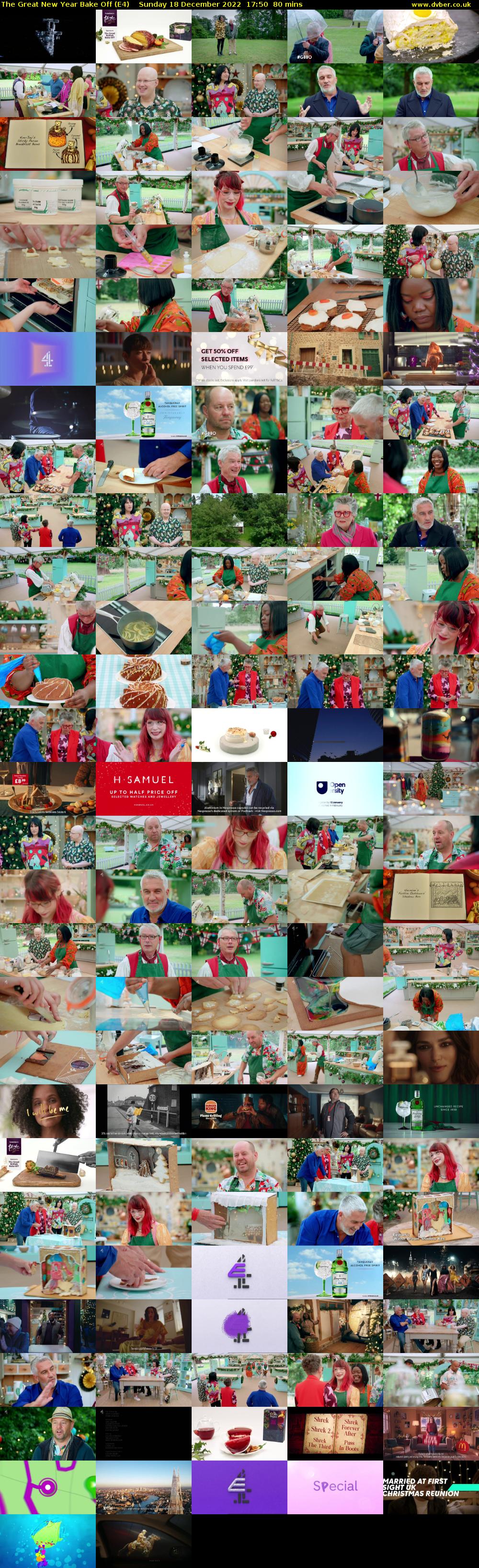 The Great New Year Bake Off (E4) Sunday 18 December 2022 17:50 - 19:10