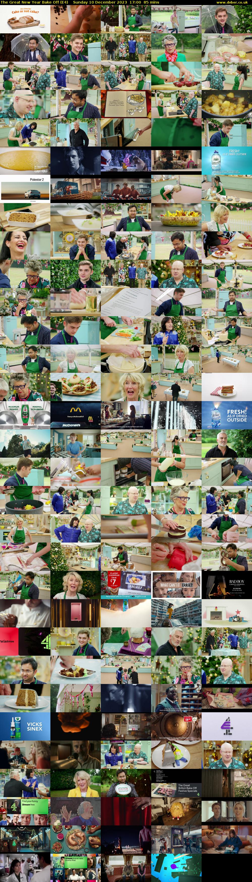 The Great New Year Bake Off (E4) Sunday 10 December 2023 17:00 - 18:25