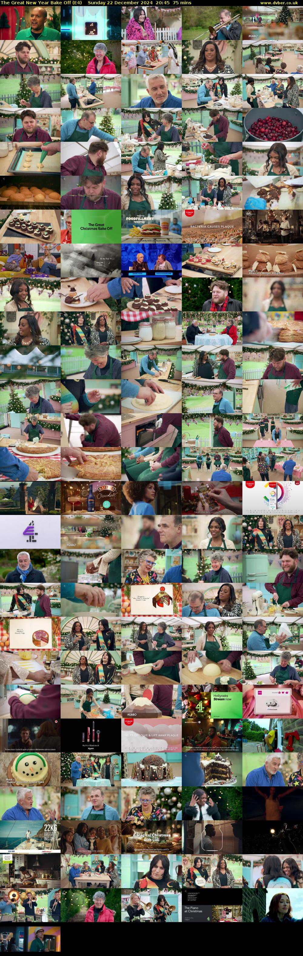 The Great New Year Bake Off (E4) Sunday 22 December 2024 20:45 - 22:00