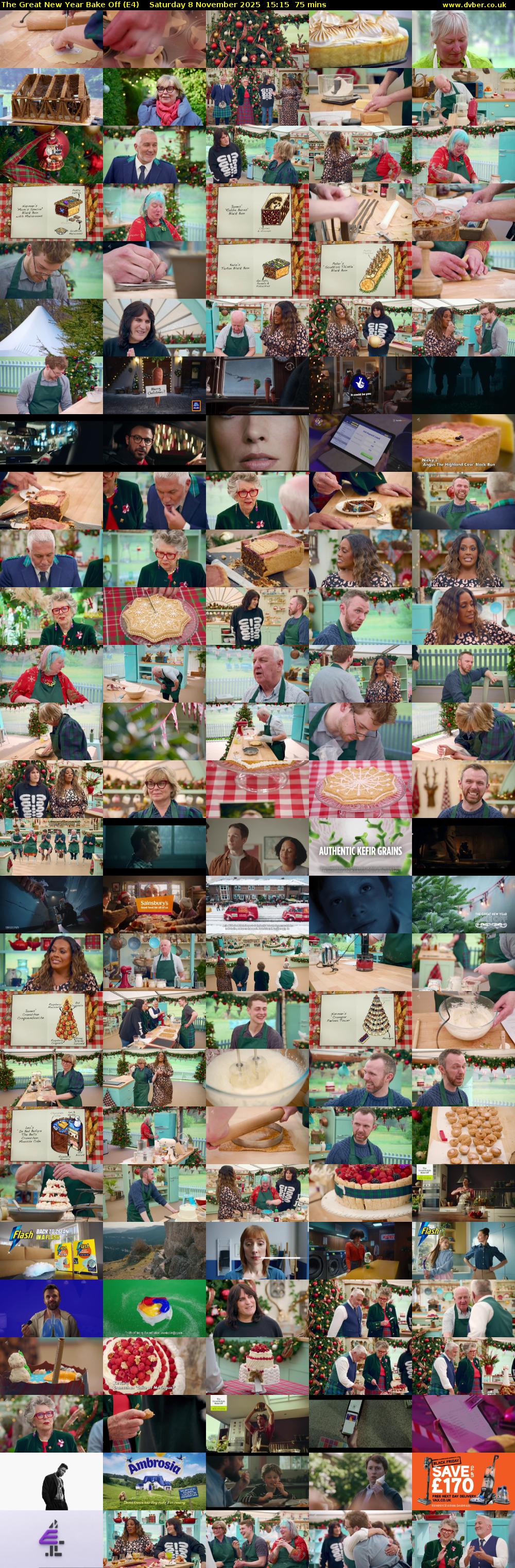 The Great New Year Bake Off (E4) Saturday 8 November 2025 15:15 - 16:30