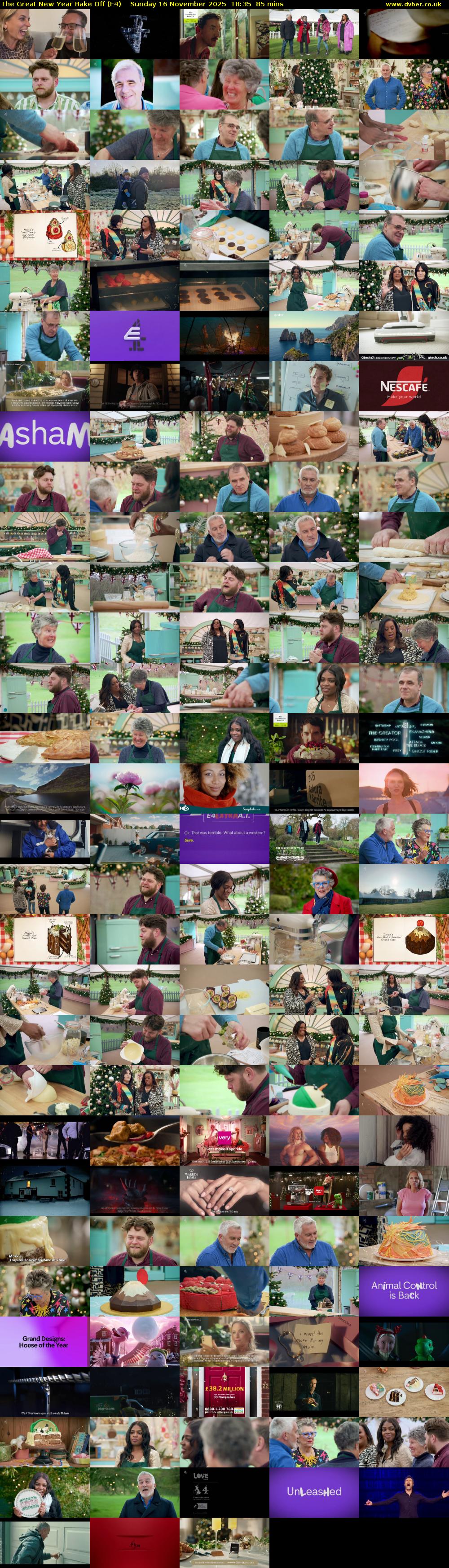 The Great New Year Bake Off (E4) Sunday 16 November 2025 18:35 - 20:00