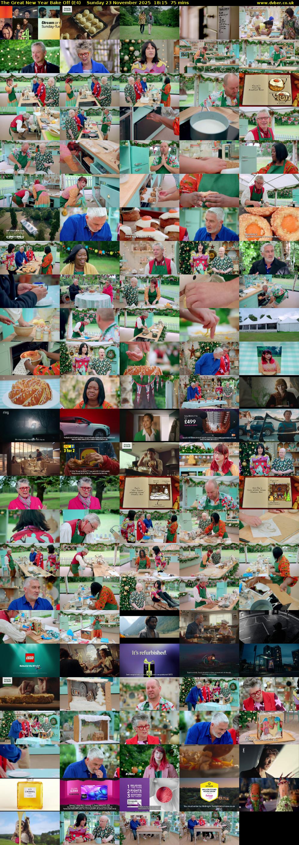The Great New Year Bake Off (E4) Sunday 23 November 2025 18:15 - 19:30