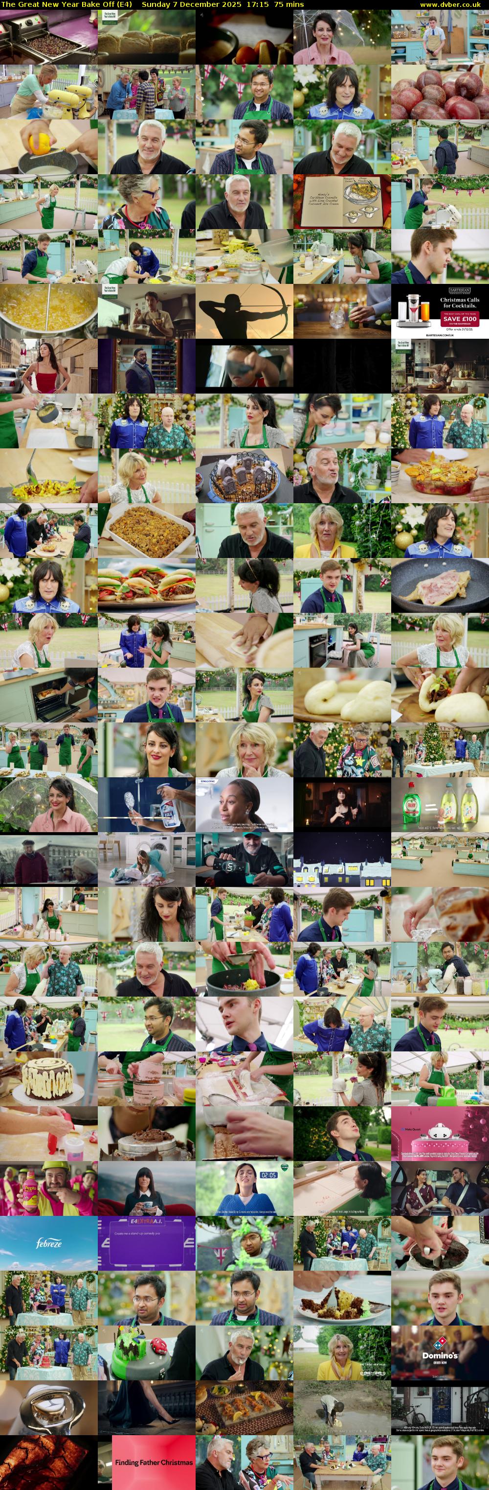 The Great New Year Bake Off (E4) Sunday 7 December 2025 17:15 - 18:30