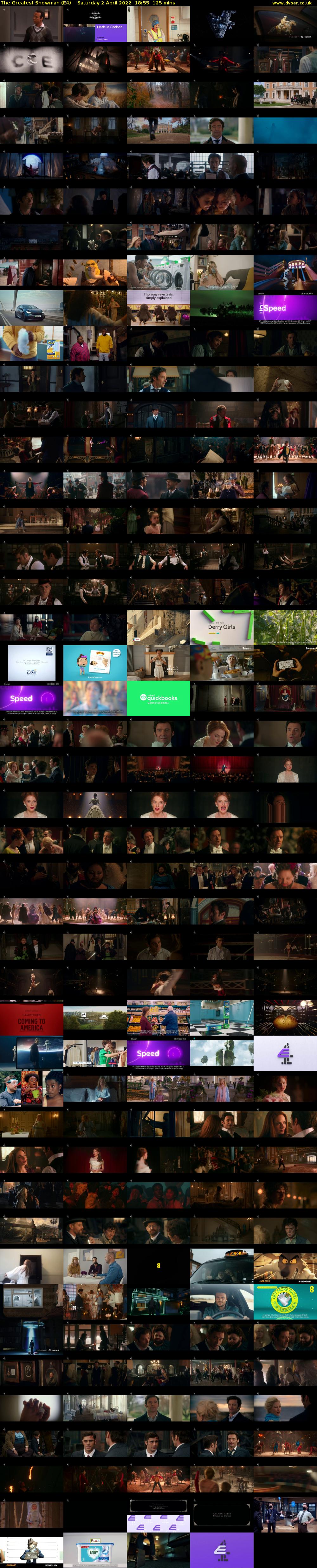The Greatest Showman (E4) Saturday 2 April 2022 18:55 - 21:00