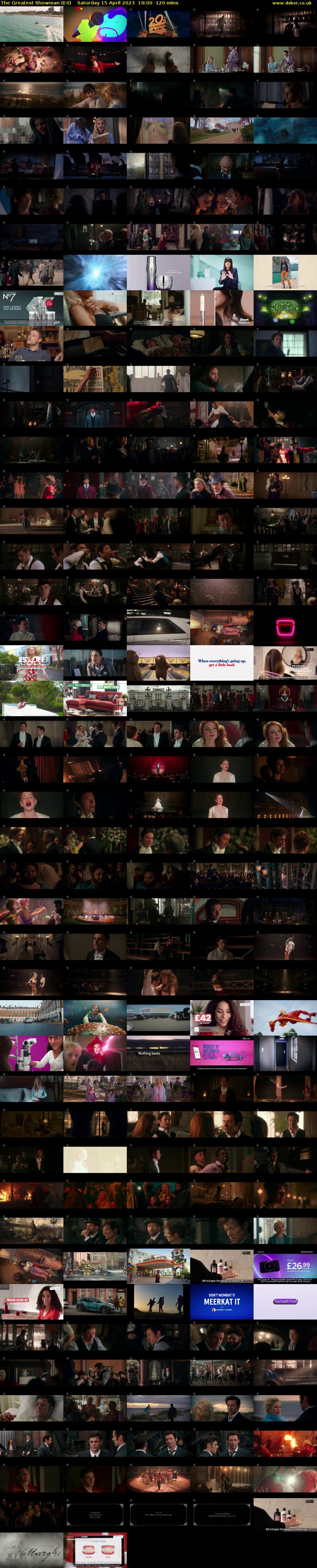The Greatest Showman (E4) Saturday 15 April 2023 19:00 - 21:00