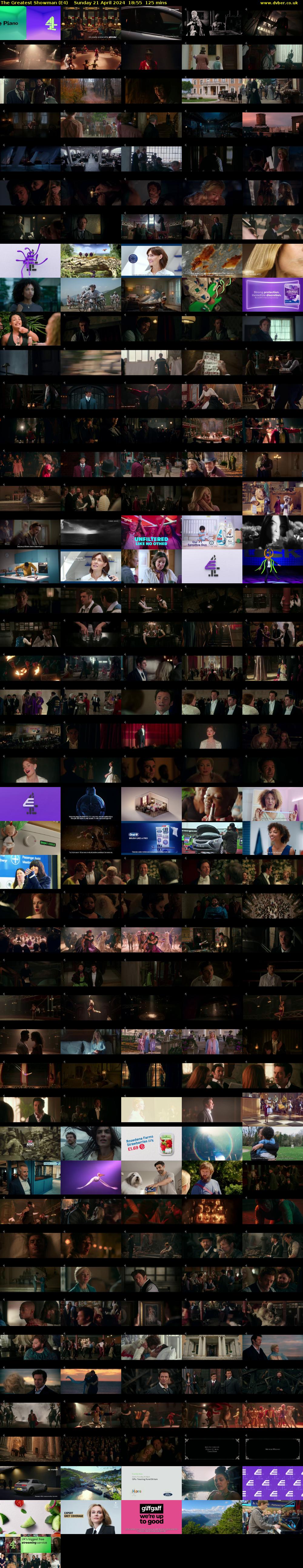 The Greatest Showman (E4) Sunday 21 April 2024 18:55 - 21:00