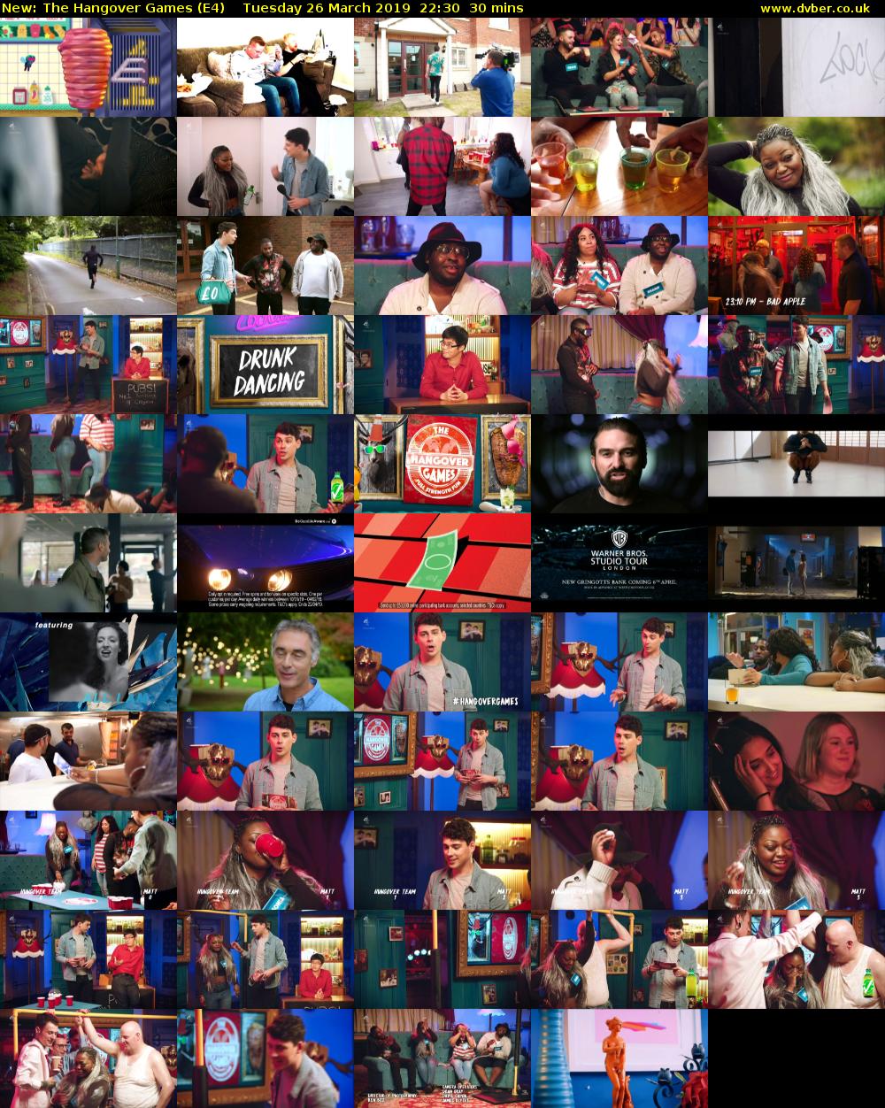 The Hangover Games (E4) Tuesday 26 March 2019 22:30 - 23:00