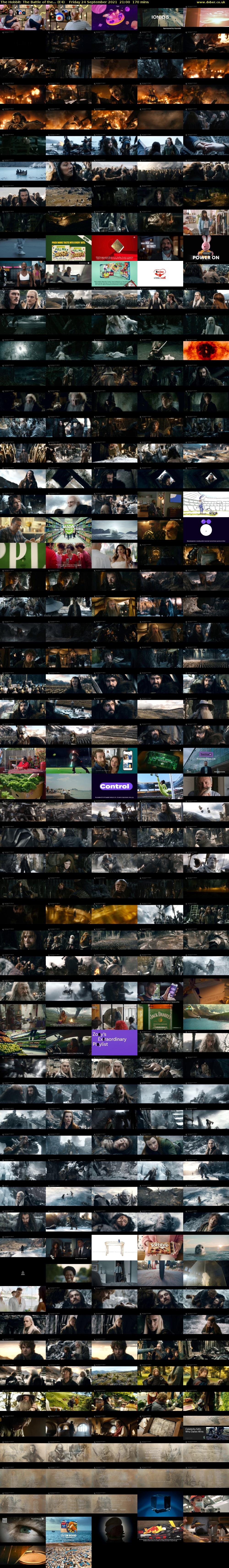 The Hobbit: The Battle of the... (E4) Friday 24 September 2021 21:00 - 23:50