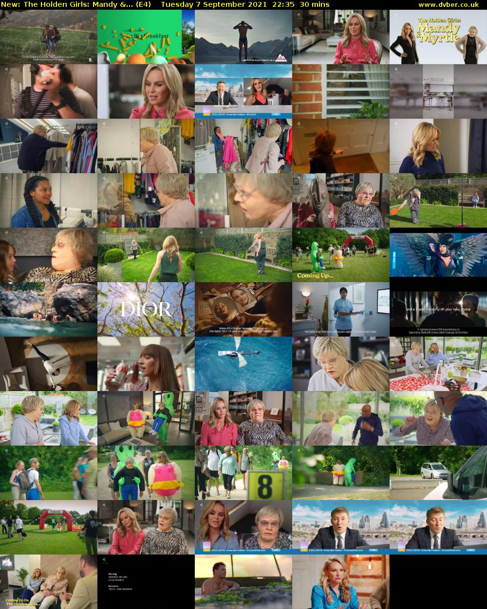 The Holden Girls: Mandy &... (E4) Tuesday 7 September 2021 22:35 - 23:05