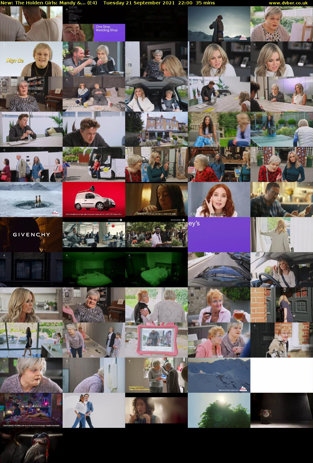 The Holden Girls: Mandy &... (E4) Tuesday 21 September 2021 22:00 - 22:35