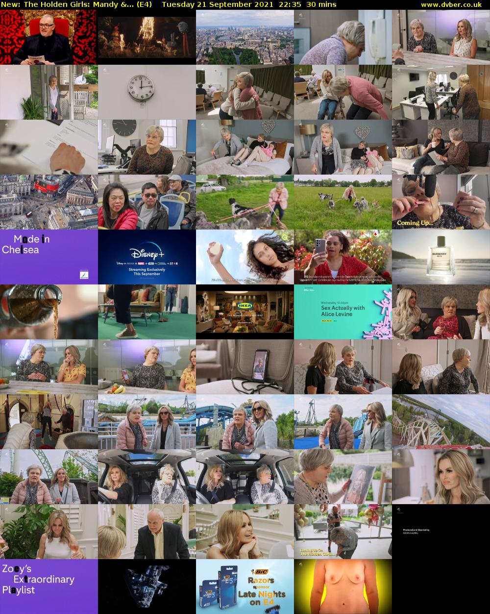 The Holden Girls: Mandy &... (E4) Tuesday 21 September 2021 22:35 - 23:05
