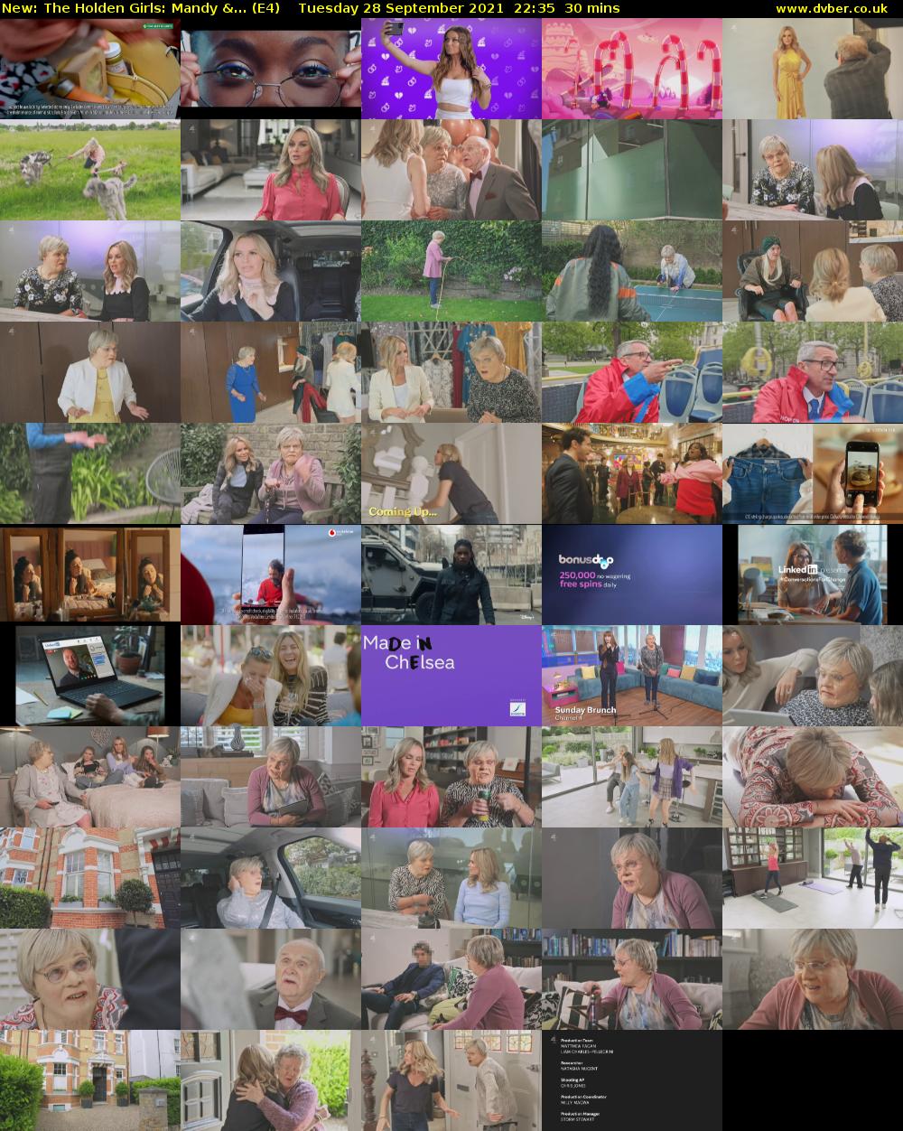 The Holden Girls: Mandy &... (E4) Tuesday 28 September 2021 22:35 - 23:05