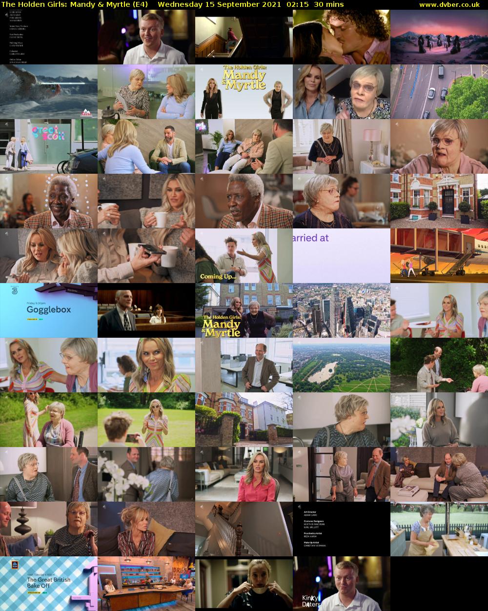 The Holden Girls: Mandy & Myrtle (E4) Wednesday 15 September 2021 02:15 - 02:45