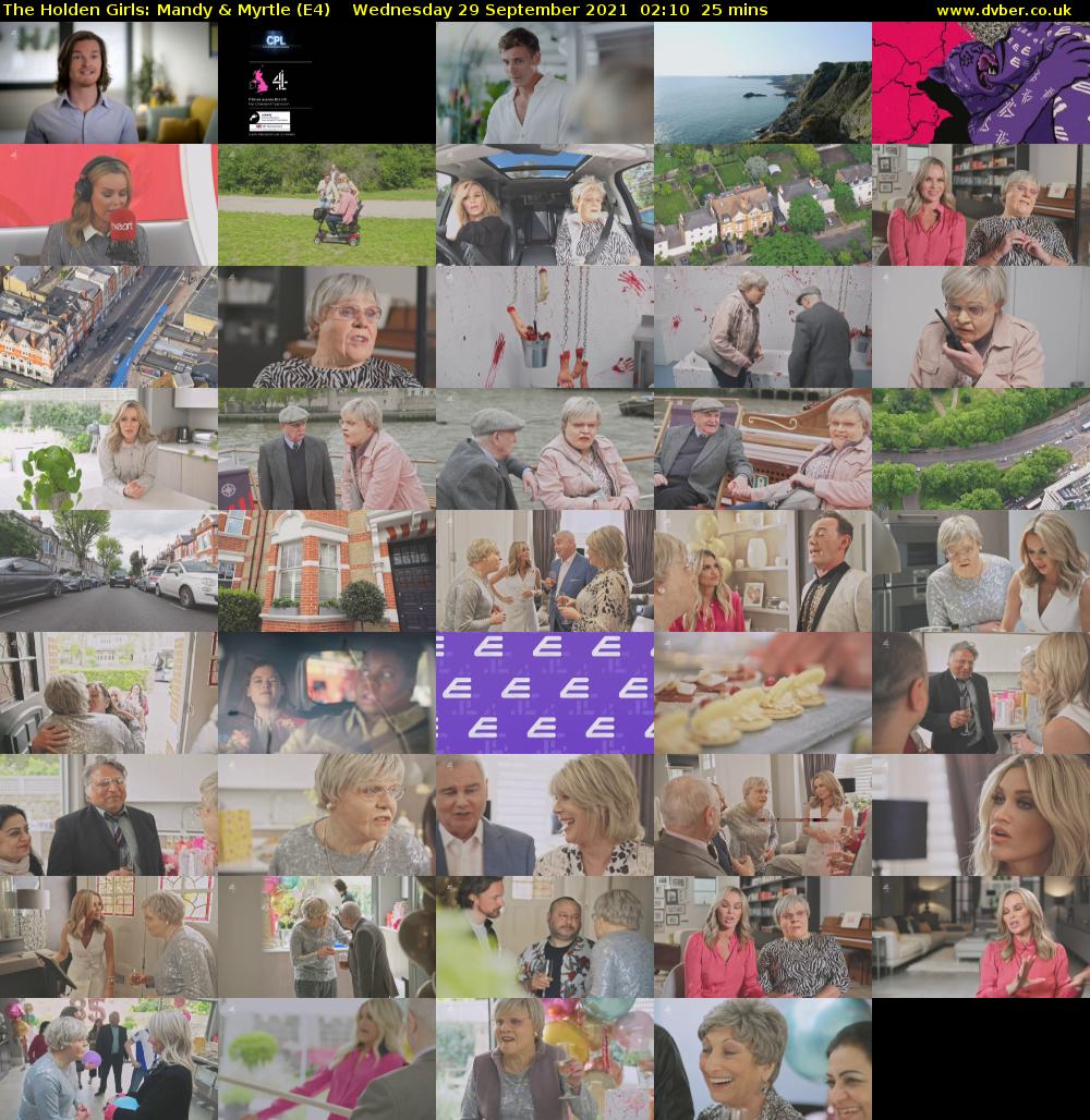 The Holden Girls: Mandy & Myrtle (E4) Wednesday 29 September 2021 02:10 - 02:35