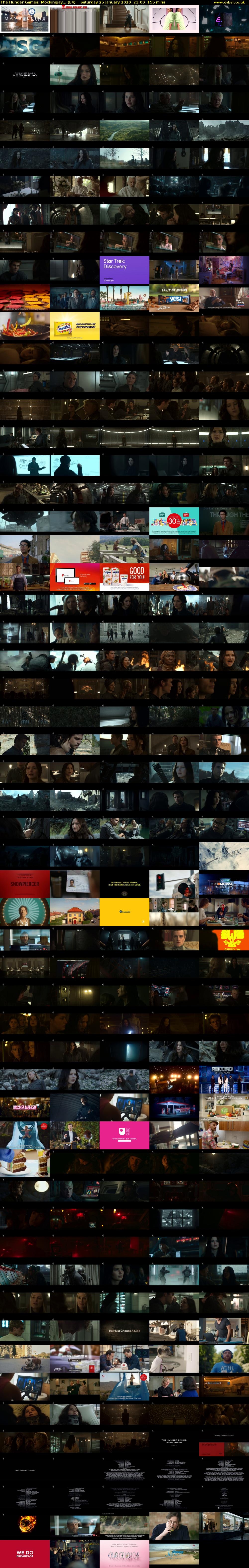 The Hunger Games: Mockingjay... (E4) Saturday 25 January 2020 21:00 - 23:35