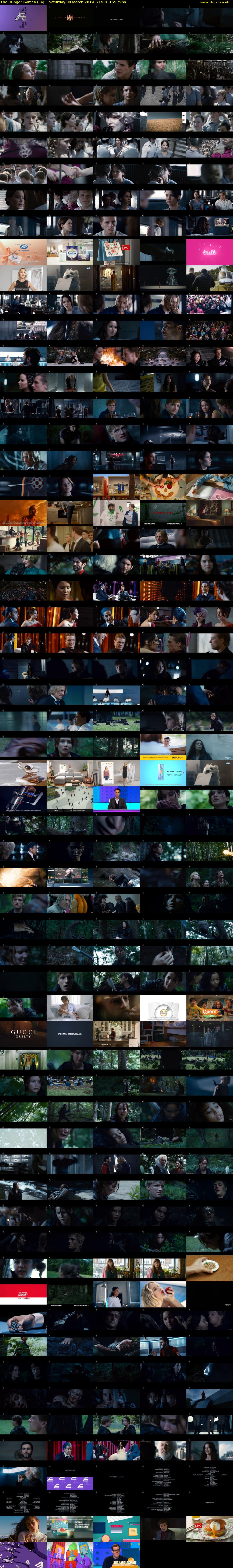 The Hunger Games (E4) Saturday 30 March 2019 21:00 - 23:45