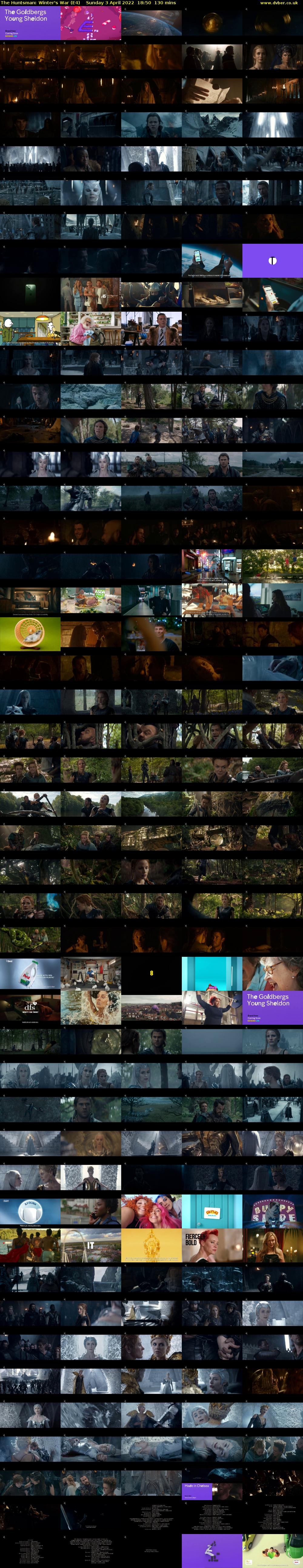 The Huntsman: Winter's War (E4) Sunday 3 April 2022 18:50 - 21:00