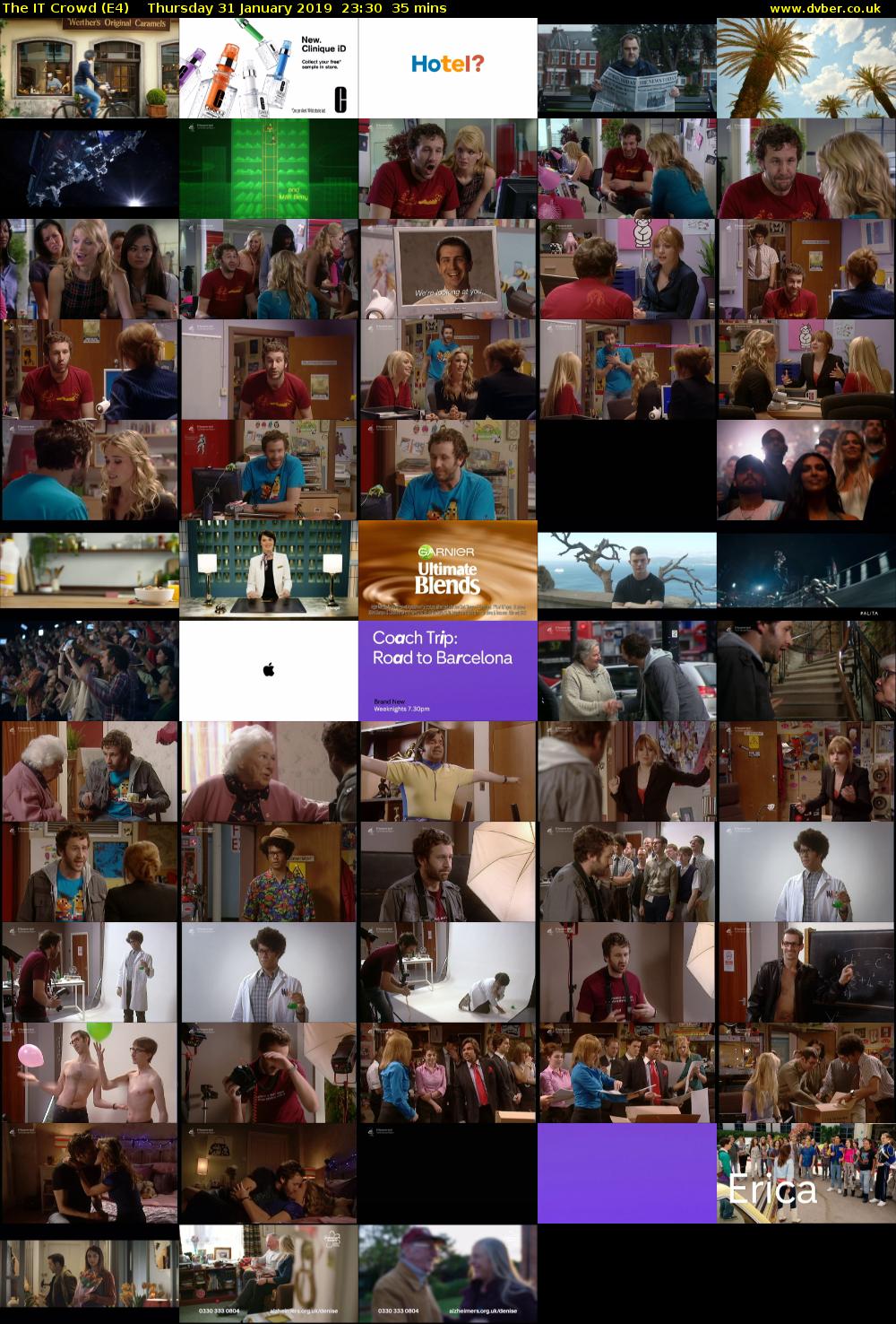 The IT Crowd (E4) Thursday 31 January 2019 23:30 - 00:05
