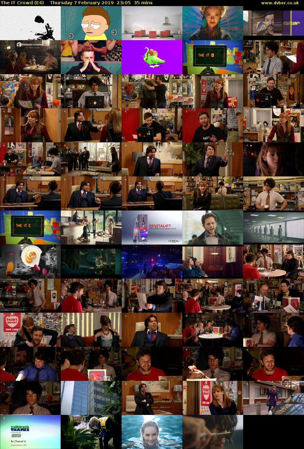 The IT Crowd (E4) Thursday 7 February 2019 23:05 - 23:40