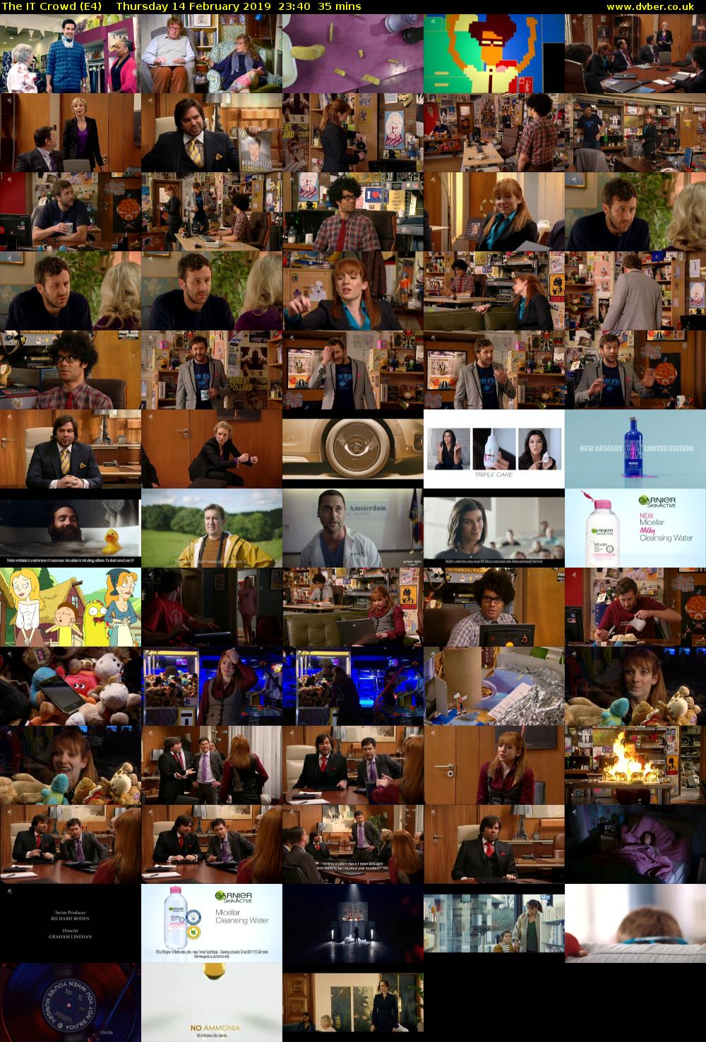 The IT Crowd (E4) Thursday 14 February 2019 23:40 - 00:15